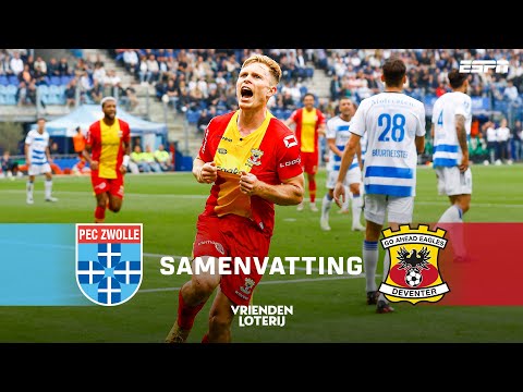 EDVARDSEN belangrijk voor TIEN man GO AHEAD EAGLES 🔥⚔️ | Samenvatting PEC Zwolle - Go Ahead Eagles