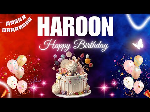 HAROON Happy Birthday Song | HAROON Name Meaning🎂🎈 #birthday #happybirthdaysong #haroon