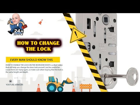 HOW TO CHANGE THE LOCK ON THE BEDROOM DOOR #shorts
