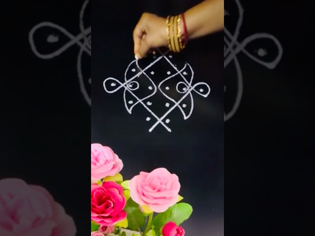 5*2*1 dots small bigginers rangoli design