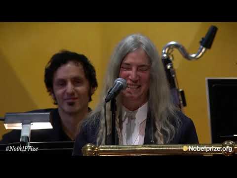 Patti Smith performs Bob Dylan's A Hard Rain's A Gonna Fall   Nobel Prize Award Ceremony 2016