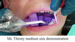 Video thumbnail for Hands Free High Volume Dental Suction with Mr. Thirsty By Zirc Dental by Hygiene Edge