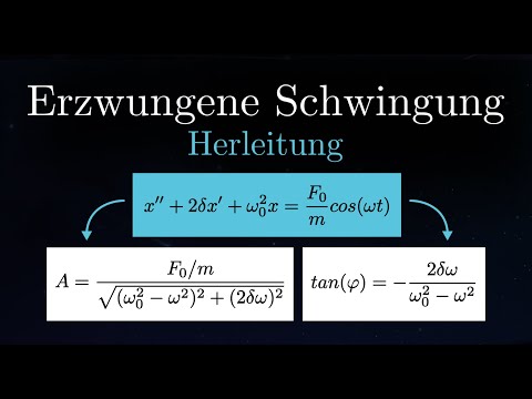 DERIVATION of forced oscillation (differential equation) | Oscillations (11 of 12)