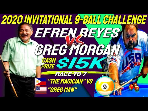 Efren Reyes vs Greg Morgan at the 2023 9 Ball Jr  Pockets in Denton Texas Cash Prize $15K