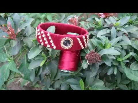 Calendar base designer bangles l how to make silk thread bangles made with paper ,best out of waste Video