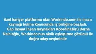 Gap İnşaat ve Workindo’dan Kariyer İş Birliği
