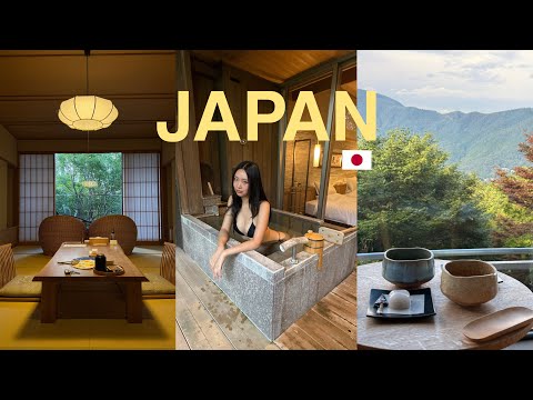 staying in a luxury ryokan in japan
