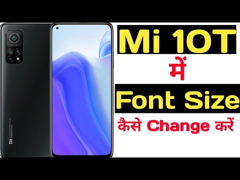 How to change font size in mi 10T  || Mi 10T me font size kaise change kare ||