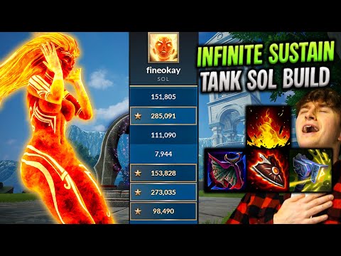 100K Healing Tank Sol Build | Best Smite 2 Game Yet!