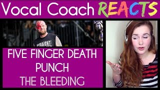 Vocal Coach reaction to Five Finger Death Punch - The Bleeding (Rock Am Ring 2017)