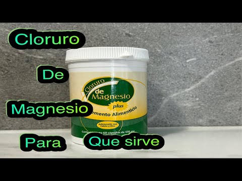 CLORURO DE MAGNESIO CAPSULAS ❓PARA QUE SIRVE ❓ Y COMO SE TOMA 🤔