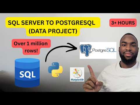 SQL Server to PostgreSQL with Python + SQL | Full Data Project | #pandas #dataengineering