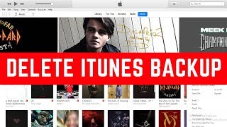 How To Delete iTunes Backup on Windows PC