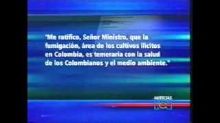 Debate RCN Fumigacion con glifosato y la salud humana