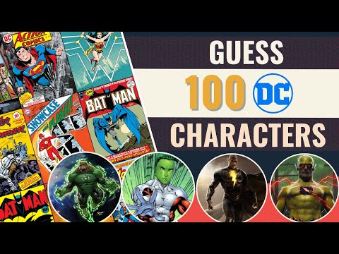 Ultimate DC Comics Quiz! | Guess 100 DC characters from the comics (HARD!)