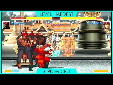 Street Fighter Akuma vs Bison Ultra Street Fighter 2 HD Remix Switch Gameplay