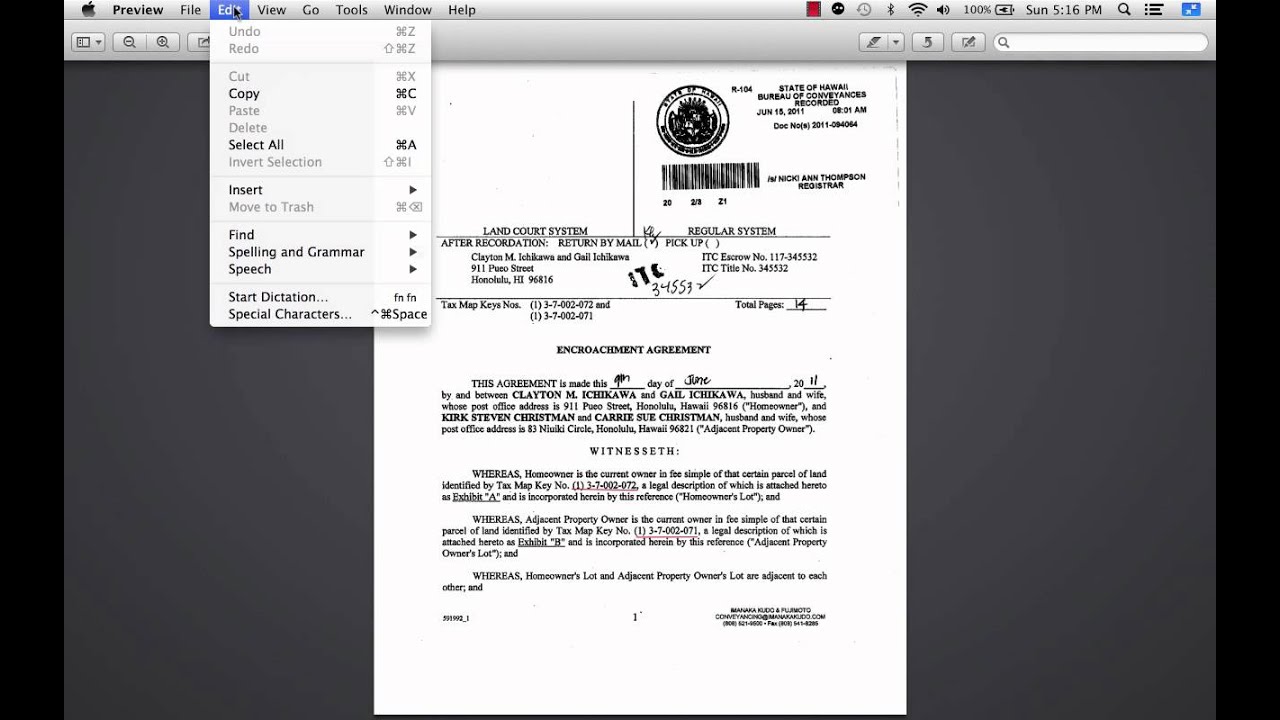 Survey & Encroachments