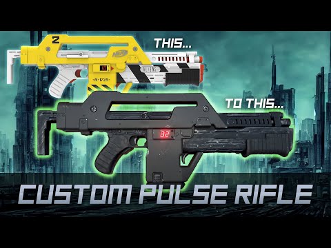 Customizing and Painting the  Hasbro Nerf M41A Pulse Rifle Aliens Colonial Marine Mod Relax & Paint