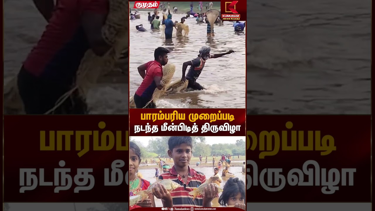 பாரம்பரிய முறைபடி நடந்த மீன்பிடி திருவிழா | Fishing | Kumudam News