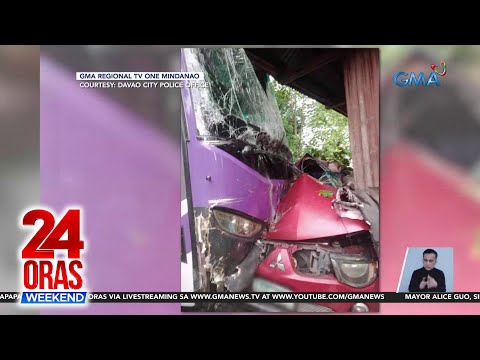 Bus ng Kingdom of Jesus Christ, bumangga sa bahay Bus vs Motorsiklo… 24 Oras Weekend