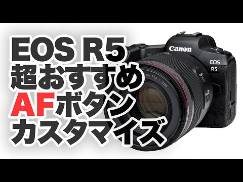 【Canon】キヤノンEOS R5、R6超絶おすすめAFボタンカスタマイズを紹介！「人か、人以外か。」