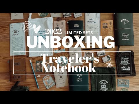 Unboxing : Traveler's Notebook Limited Sets - Airlines, Record, Hotel & Train