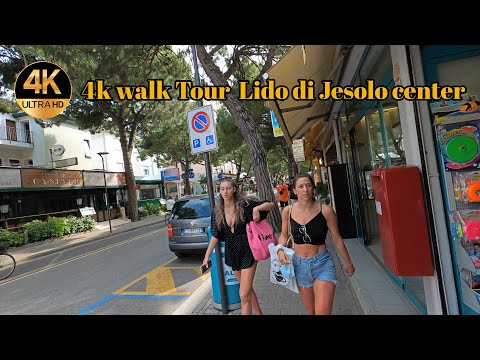 4k walk Tour | Lido di Jesolo center | 2021