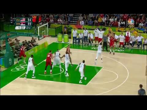 Milos Teodosic no look pass vs Usa in OG Rio 2016