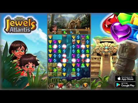 Jewels Atlantis: Puzzle game Video