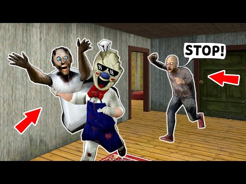 Ice Scream vs Grandpa vs Secret Love Granny - funny horror animation (30 mins of fun)