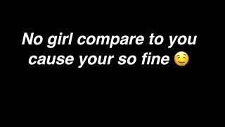 I just wanna tell you that your one of a kind ☺️❤️  LYRICS!!