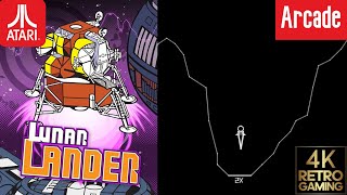Lunar Lander Arcade ( Atari 1979 ) 4k Gameplay