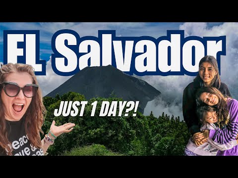 EL SALVADOR in JUST 1 DAY?! 🇸🇻 Volcano, Lake, City & Beach 🇸🇻 | El Salvador Family Travel Vlog