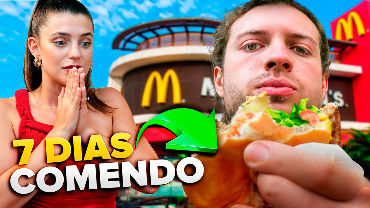 ELE PASSOU UMA SEMANA SÓ COMENDO MCDONALD'S! | THAISA REAGE