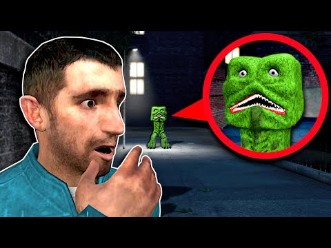 CURSED MINECRAFT CREEPER IS AFTER ME! - Garry's Mod Gameplay