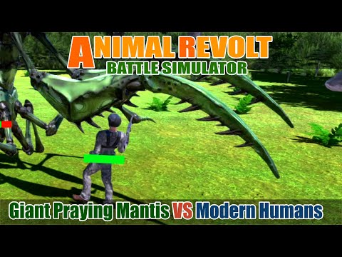 Giant Praying Mantis vs Modern Humans - Animal Revolt Battle Simulator