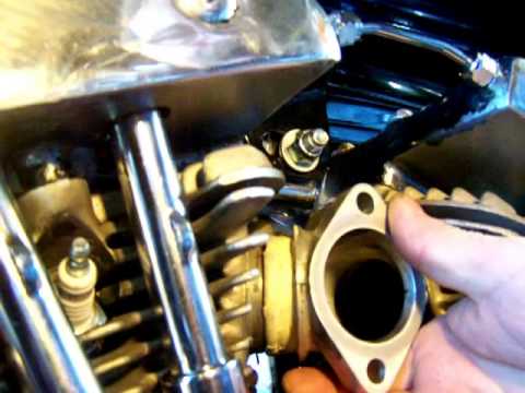Classic Harley Restorations: How to install Harley Davidson Shovelhead intake manifold.avi