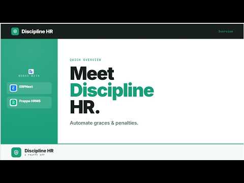 Discipline HR — 3-minute overview (English)
