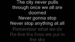 A Skylit Drive - City On The Edge Of Forever (Lyrics On Screen)