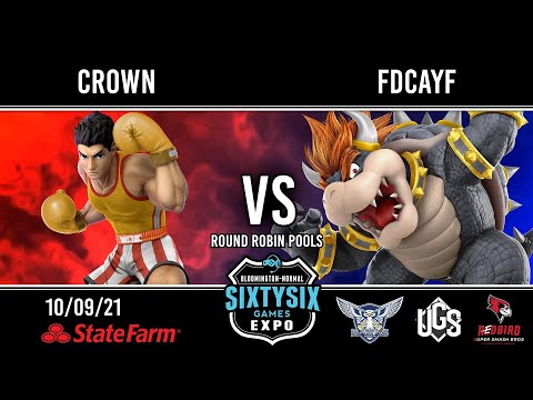 Sixtysix Games - Round Robin Pools - Crown(Little Mac) Vs. FDcayf(Bowser)