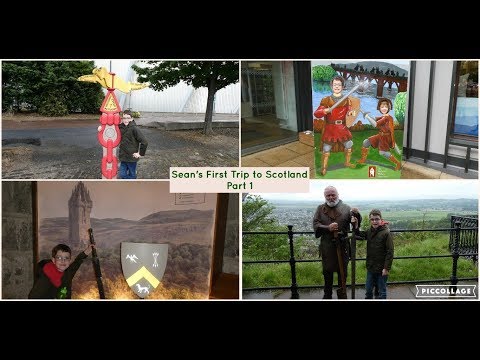 Sean's First Trip to Scotland - The Wallace Monument and A Cabin Surprise! - May 2019