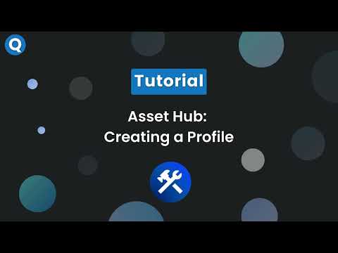 Asset Hub - Creating a Profile