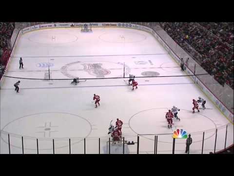 Gustav Nyquist breakaway on Brian Elliott April 7 2013 St. Louis Blues vs Detroit Red Wings NHL