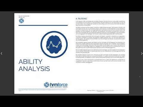 Capaciteitentest hrmforce (Ability Analysis)