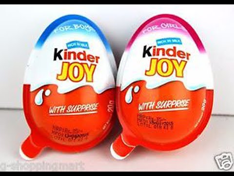 Unwrapping Kinder Joy Surprise Eggs and toys. Surprise Gift for Boys for Valentine's Day Video