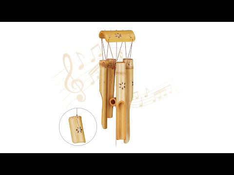 Carillon à vent bambou Marron - Bambou - Textile - 7 x 73 x 7 cm