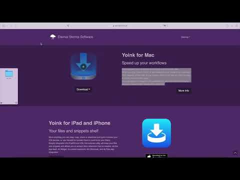 Yoink for Mac - App Preview 3 - Integration with macOS