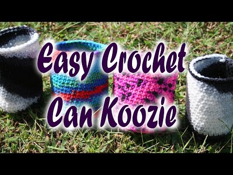 Easy crochet Can Koozie (very first Tutorial)