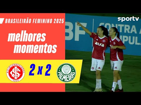 Gols e lances de Internacional x Palmeiras