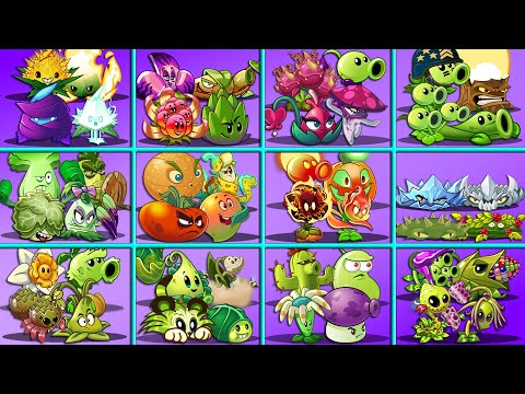 12 Teams 4 Plants vs All Zombies - Who Will Win? - PvZ 2 Random Teams Plant Battlez